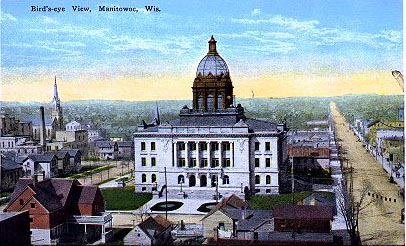 Birds Eye View of Manitowoc